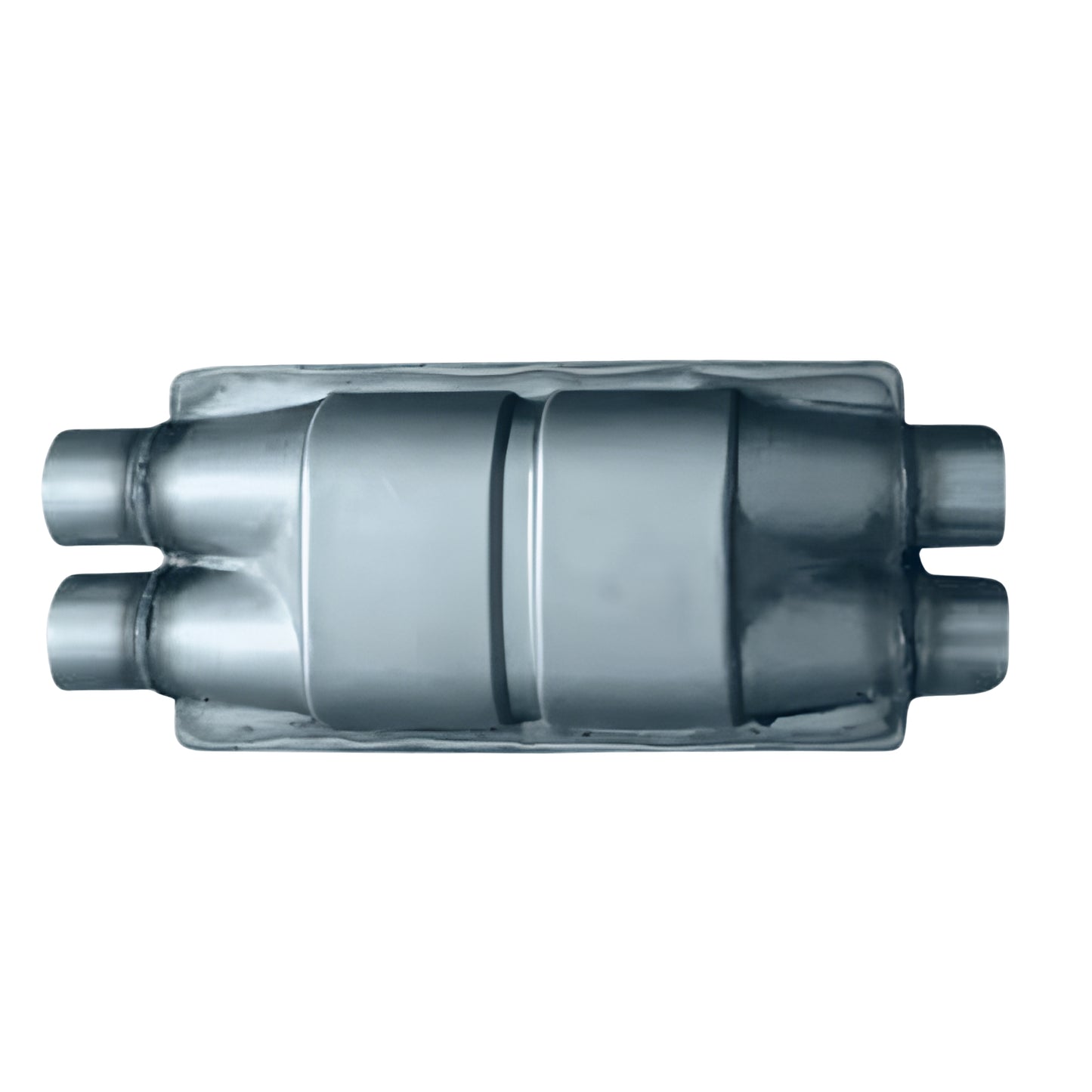 UNIVERSAL CERAMIC CATALYTIC CONVERTER - DOUBLE INPUT AND DOUBLE OUTPUT (EURO 4)