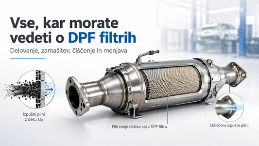 Vse, kar morate vedeti o DPF filtrih: delovanje, zamašitev, čiščenje in menjava